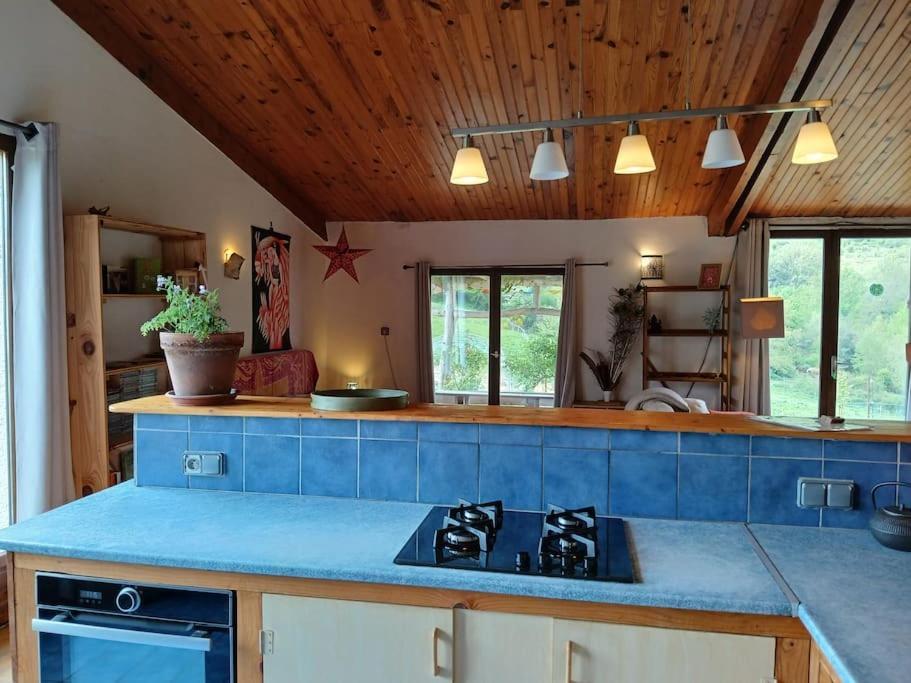 Bright Loft With Mountain And Nature View Sougraigne Luaran gambar